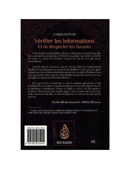 L'obligation De Vérifier Les Informations Et De Respecter Les Savants - Ibn Badis