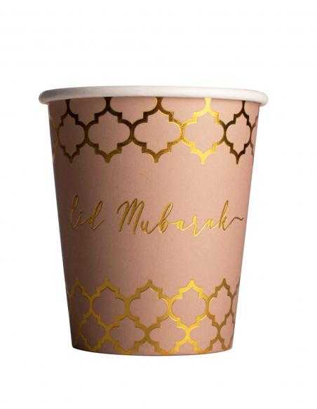 Gobelet Eid Mubarak Quadrilobe Or