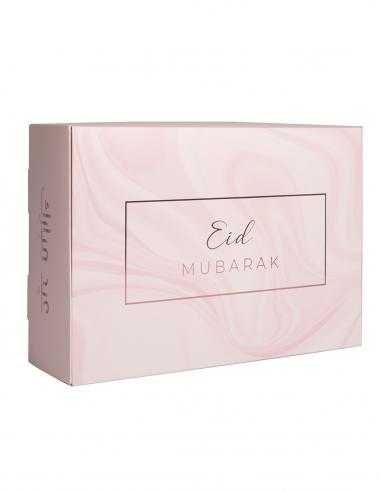 Boite Eid Moubarak Marbre Rose Gold