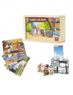 Puzzle de cube en bois