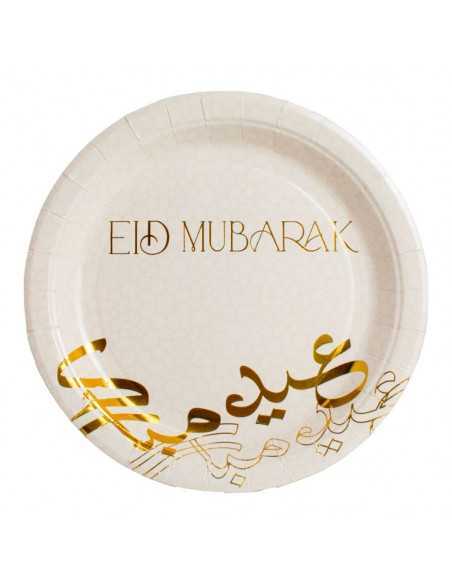 Assiette Eid Moubarak Kali Or