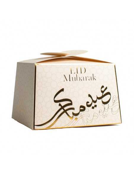 Boite Haute Eid Mubarak Kaki Or