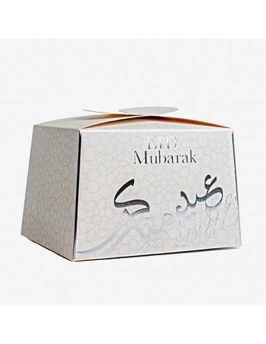 Boite Haute Eid Mubarak Kali Argent