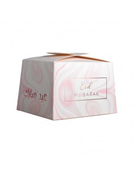 Boite Haute Marbre Rose Gold Eid Mubarak