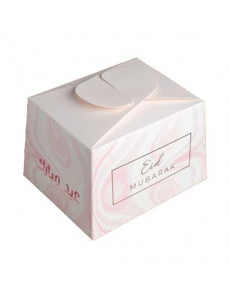 Boite à gâteaux Marbre Rose Gold Eid Mubarak