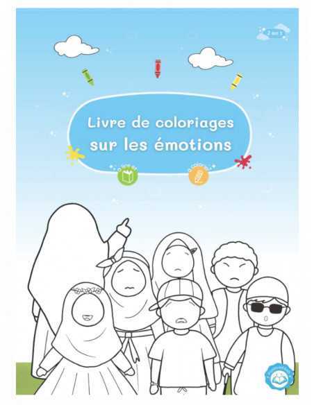Livre pour enfant de coloriage sans yeux sur les émotions 