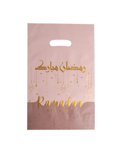 Sacs Plastique Ramadan Mubarak Rose