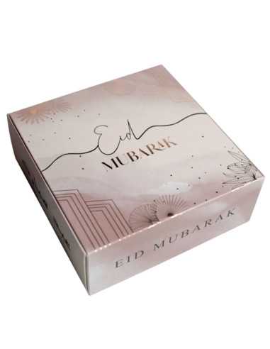 Boite Carré Laya Eid Moubarak Rose Gold