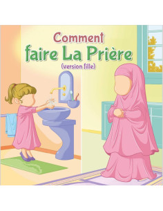 Couverture avant du livre comment faire la prière pour enfant version fille 