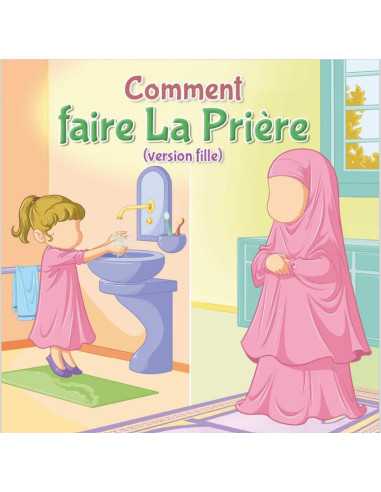 Couverture avant du livre comment faire la prière pour enfant version fille 