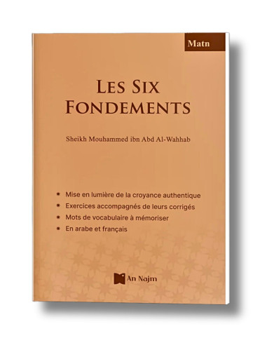 Les Six Fondements - Édition Annajm couverture avant du livre avec exercices.