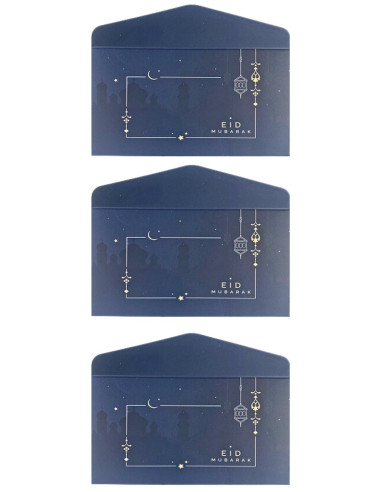 Enveloppe Eid Mubarak Lanterne - Lot de 3