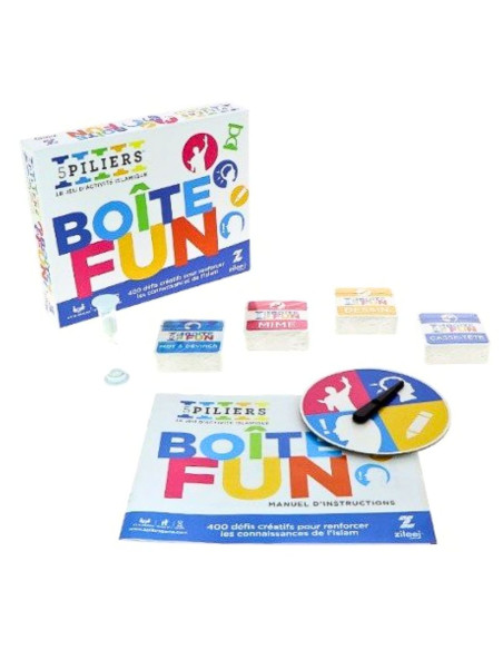 Boite Fun Box: Quiz et activités sur l'islam - (5 piliers) Jeux de société musulman