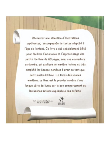 Livre pour enfant islam des bonnes manières