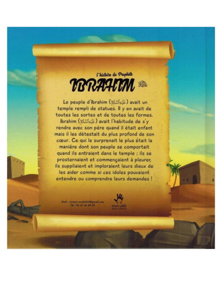 L'histoire du prophète Ibrahim 7 à 12 ans - Couverture arrière