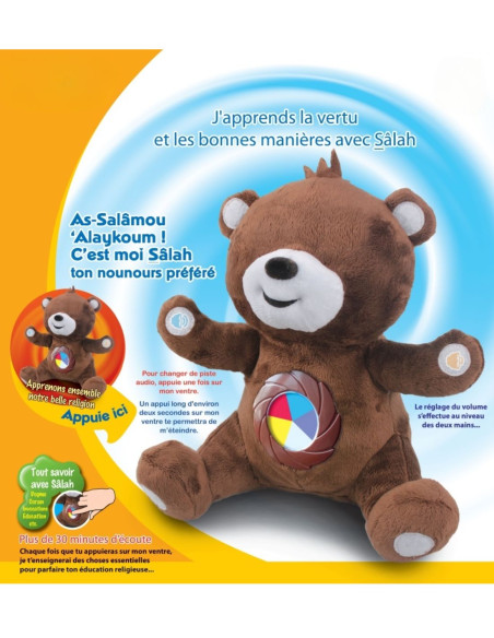 Nounours Salah sans yeux pour apprendre l'islam