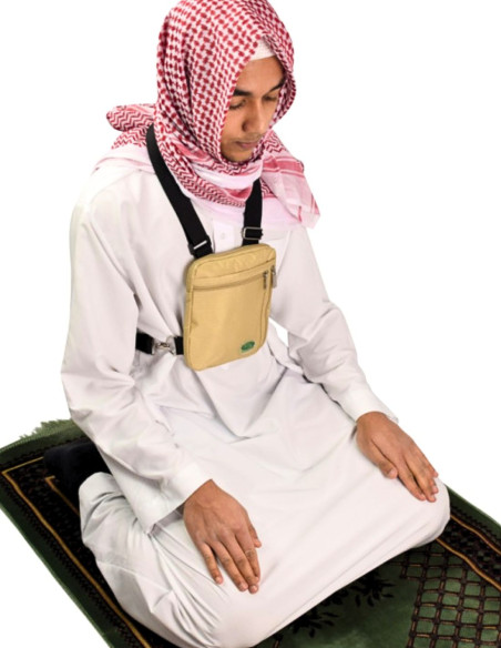 Sacoche Pour Hajj Et Omra - Hajj Safe   facile à porter même lors de la prière