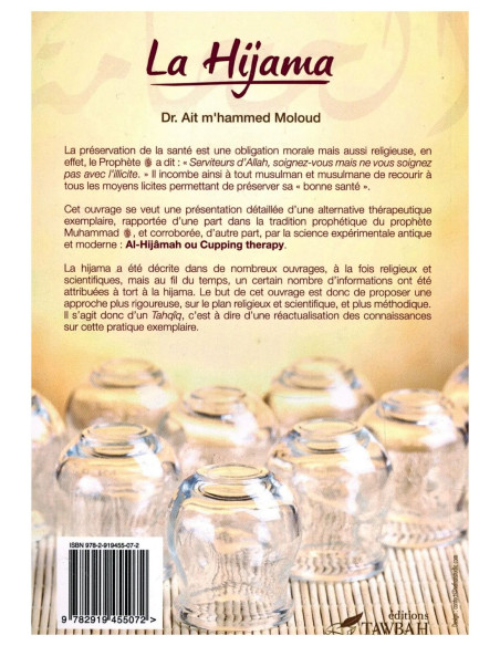La Hijama - Tawbah - couverture arrière du livre
