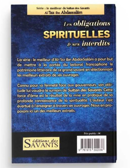 LES OBLIGATIONS SPIRITUELLES ET SES INTERDITS Couverture arrière