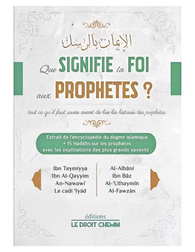 Que signifie la Foi aux Prophètes ?  - Couverture avant du livre